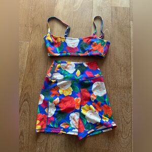 Weworewhat floral workout set